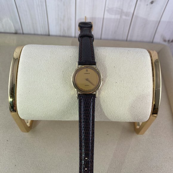 Vintage Elegant Lassale Dress Watch Gold Plated 6 Jewel Quality Seiko Movement - Picture 2 of 8